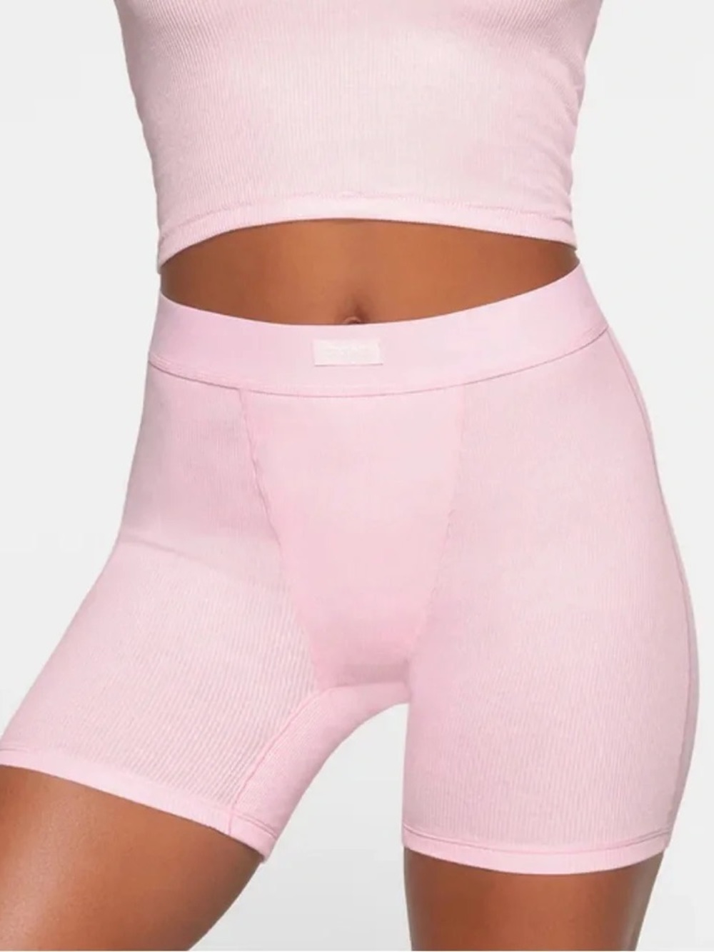 SKIMS Ribbed Lounge Boxer Shorts